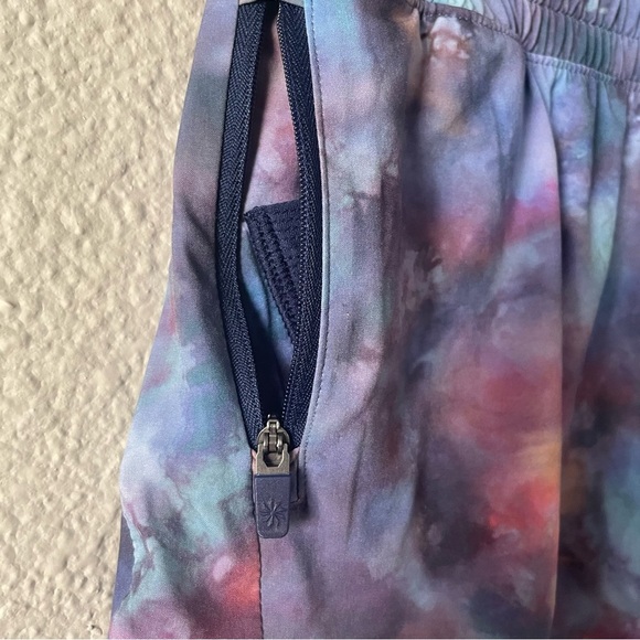 Athleta Girl All Play Shorts Girls L (12) Tie Dye Elastic Waistband Drawstring - Picture 6 of 13